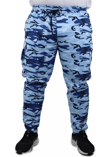 Büyük Beden Commando Camouflage Erkek Eşofman Altı 23501 Marin