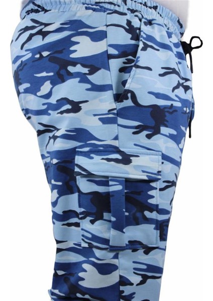 Büyük Beden Commando Camouflage Erkek Eşofman Altı 23501 Marin