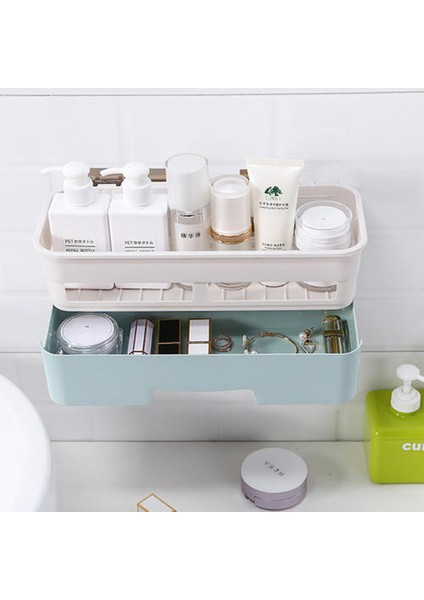 Yok Tuvalet Çekmecesi Tipi Yıkama Rafı, Vantuz Plastik Banyo Rafı (Yurt Dışından)