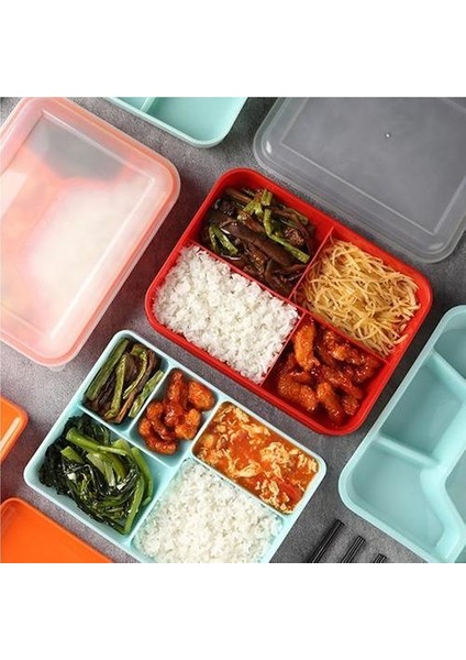 Düzensiz Dört Izgara Plastik Öğle Yemeği Kutusu, Öğrenci Ofis Çalışanı Mühürlü Öğle Yemeği Kutusu Öğle Yemeği Kutusu Kare Öğle Yemeği Kutusu (Yurt Dışından) fiyatları