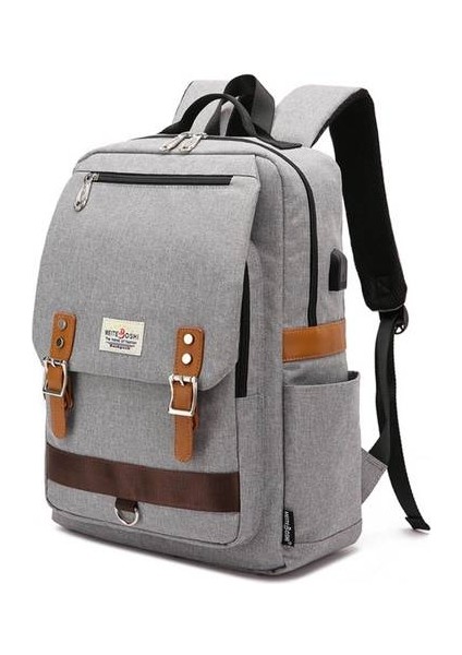 Kolej Tarzı Sırt Çantası, Moda Sporları Sırt Çantası Öğrenci Okul Çantası Seyahat Çantası Koreli Versiyonu (Yurt Dışından)