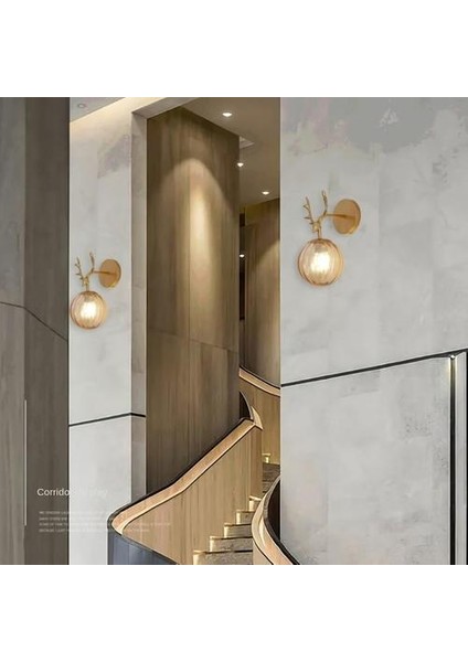 Kapalı Duvar Lambası, Yaratıcı Modern Minimalist Tarzı, 6106 Çizgiler &amber Cam Abajur (Yurt Dışından) indirimleri