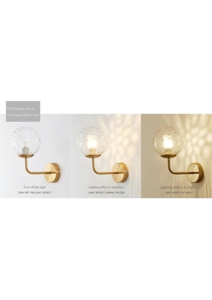 Kapalı Duvar Lambası, Yaratıcı Modern Minimalist Tarzı, 6101 Su Dalgaları ve Amp; Temizle Işık Cam Abajur (Yurt Dışından)
