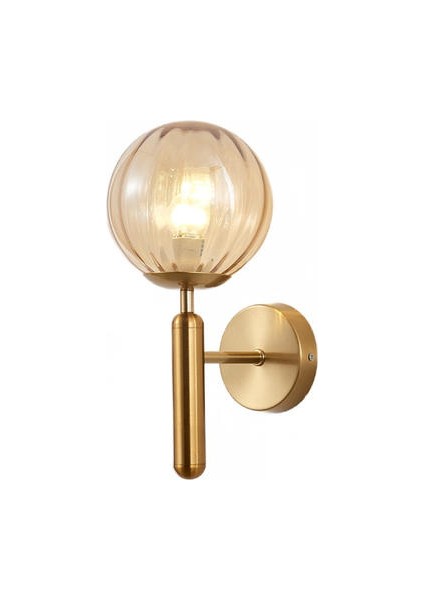 Kapalı Duvar Lambası, Yaratıcı Modern Minimalist Tarzı, 6102 Çizgiler ve Amper; Amber Cam Abajur (Yurt Dışından)