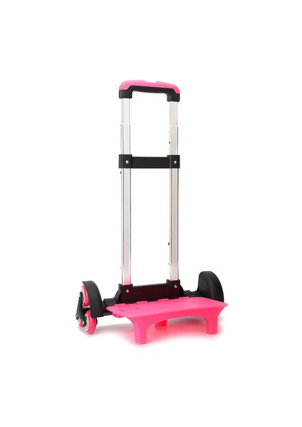 Çocuk 6 Tekerlek Genişletilebilir Çekme Çubuk Braketi - Kırmızı (Yurt Dışından)
