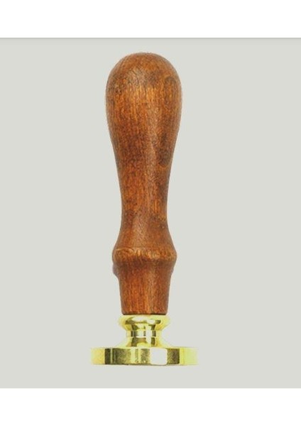 Ahşap Mum Mühürü Sapı Ayva Ağacı M8 Metal Dişli