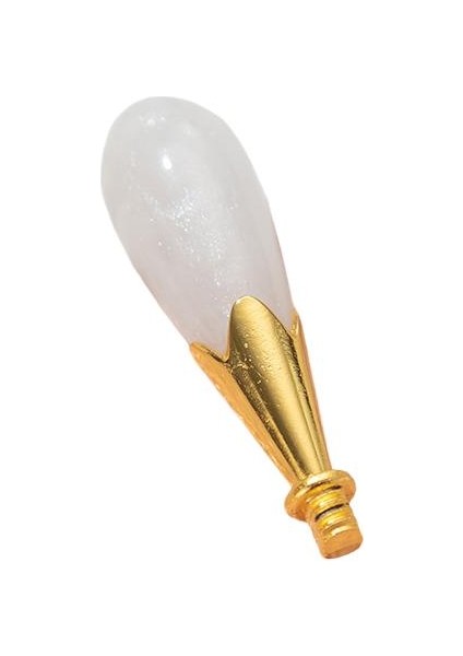 Mum Mühürü Sapı Abs Reçine Tomurcuk Simli Sedef M8 Dişli