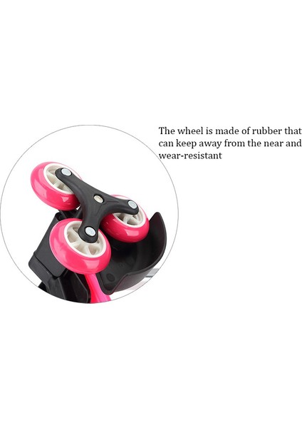 Çocuk 6 Tekerlek Genişletilebilir Çekme Çubuk Braketi - Kırmızı (Yurt Dışından) indirimleri