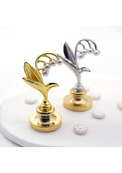 Mum Mühür Damga Kolu Premium Metal Çan Orkidesi Gümüş fırsatları