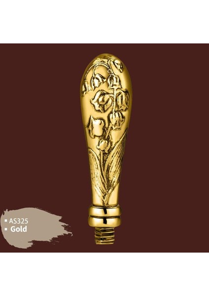 Mum Mühür Damga Kolu Premium Metal Çan Çiçeği Gold fırsatları