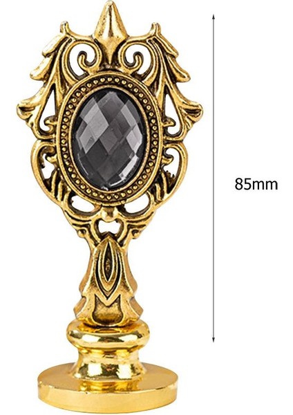 Kraliyet Füme Taşlı Döküm Metal Mum Mühürü Sapı Antik Gold fiyatları