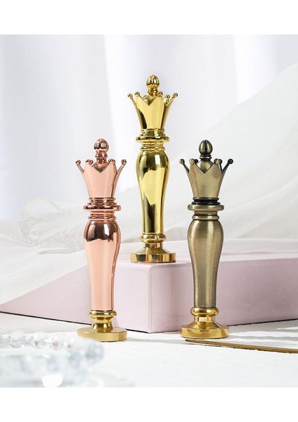 Mum Mühür Damga Kolu Premium Metal Kraliyet Tacı Bronz indirimleri