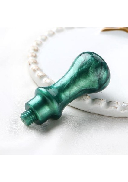 Mum Mühürü Sapı Abs Reçine El Yapımı Sedefli Yeşil M8 Dişli fiyatları