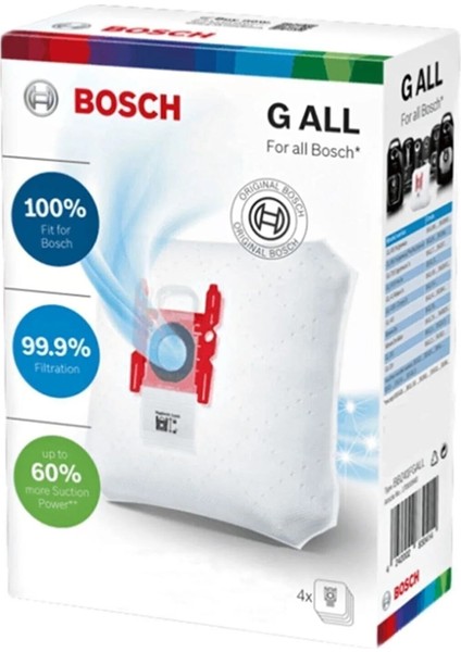 Bosch-Siemens Powerprotect G All Süpürge Toz Torbası