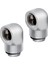 Corsaır CX-9055008-WW Corsair Fitting (Adapter),xf Adapter 2-Pack (90° Angled Rotary; Chrome) 1