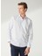 Slim Fit Klasik Yaka Düz Mavi - Buz Erkek Gömlek GM1007100528 1