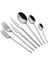 Carre Gümüş Sade 12 Kişilik 84 Parça Çatal Kaşık Bıçak Seti 1