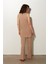 Bej Örgü Desenli Triko Tunik Pantolon Takım SS23TK480102BJ 4