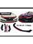 Ön Tampon Eki Universal Ön Lip Vw Transporter T5-T6-T7 Uyumlu Ön Karlık Siyah-Kırmızı 2