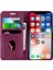 Apple Iphone x Kartvizitli Cüzdan Kılıf Mor 1