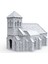 Ancrabourg - Şehir Evleri -Chapel - Chapel - Masaüstü Strateji Oyunu Aksesuarları Fantastik Dünya ve Dungeon And Dragons 15MM 28MM 32MM Uyumlu 3