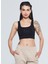 Lori Kare Yaka Organik Pamuk Örme Crop Body 1106 1