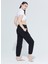 Laura Dik Yaka Ribanalı Organik Pamuk Örme Crop T-Shirt 1110 5