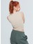 Zoe Bisiklet Yaka Kruvaze Model Örme Crop T-Shirt 1111 4
