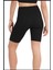 Kadın Siyah Yüksek Bel Toparlayıcı Kısa Spor Tayt Biker Şort Basics Casual & Comfort 1070 4