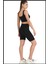 Kadın Siyah Yüksek Bel Toparlayıcı Kısa Spor Tayt Biker Şort Basics Casual & Comfort 1070 5