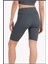 Kadın Antrasit Yüksek Bel Toparlayıcı Kısa Spor Tayt Biker Şort Basics Casual & Comfort 1070 2