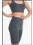Kadın Antrasit Yüksek Bel Toparlayıcı Kısa Spor Tayt Biker Şort Basics Casual & Comfort 1070 3