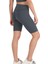 Kadın Antrasit Yüksek Bel Toparlayıcı Kısa Spor Tayt Biker Şort Basics Casual & Comfort 1070 5