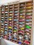 Ahşap 3mm Mdf Hot Wheels Çocuk Odası Oyuncak Araba Duvar Rafı 100 Araçlık 4