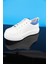 31-35 Numara Beyaz-Mavi Sneaker Ayakkabı 4