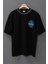 Erkek Nasa Oversize Baskılı Pamuklu Bisiklet Yaka Kısa Kollu T-Shirt 1