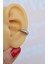 Sacce Scarves&Accessories Bombeli Earcuff Sıkıştırmalı Kıkırdak Küpesi Gümüş Renkli 4