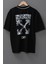 Erkek Off Oversize Baskılı Pamuklu Bisiklet Yaka Kısa Kollu T-Shirt 3