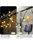 50 LED 7m Solar LED Sarı Işık Güneş Enerjili Bahçe Teras Balkon Ağaç Lambası Aydınlatma 5