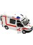 2 Adet Diecast Metal Itfaiye ve Ambulans Mercedes Sprinter Çek Bırak Işıklı Siren Sesli 14 cm Kapıları Açılır 2