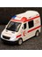 Diecast Metal 112 Ambulans Mercedes Sprinter Çek Bırak Işıklı Siren Sesli 14 cm Kapıları Açılır 5