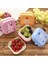 2pcs Japon Tarzı Çift Katmanlı Öğle Yemeği Kutusu, Sevimli Mini Bölücü Taze Tutma Bento Kutusu Taşınabilir Piknik Meyve Kutusu (Yurt Dışından) 4