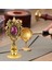 Kraliyet Bordo Taşlı Döküm Metal Mum Mühürü Sapı Antik Gold 5
