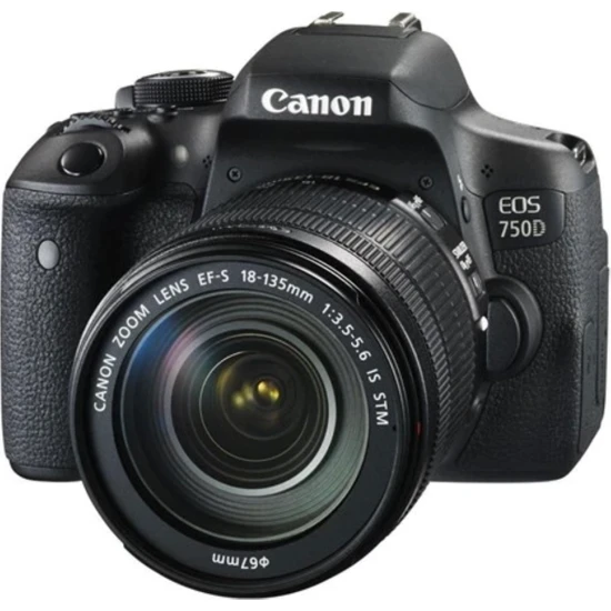 Canon Eos 750D 18-135 STM Lens Dslr Fotograf Makınesı