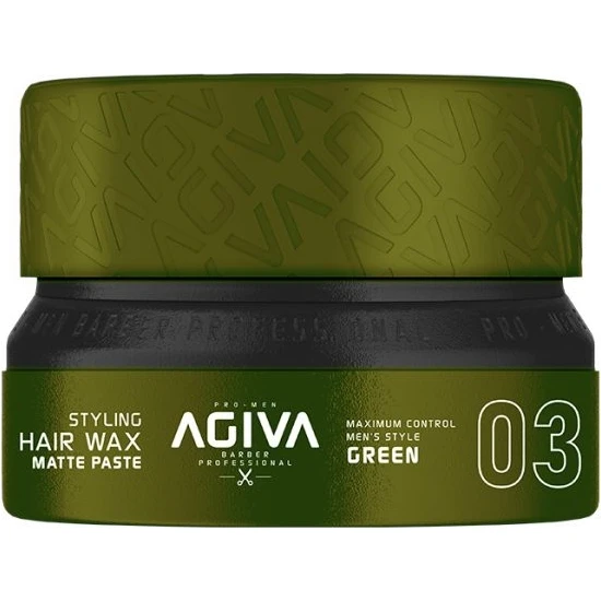 Agiva Wax 03 Matte Paste Green 155 ml