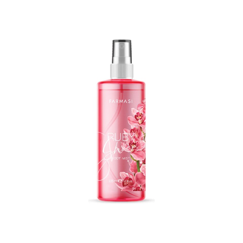 Farmasi Ruby Sheer Vücut Spreyi Ferahlatıcı Koku 225 ml Kadın Kullanımı İçin