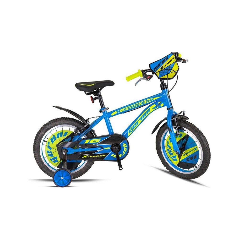 Geroni X-Force - 16"mtb - 10' - Vitessiz - V.b. - Mavi-Neon Sarı