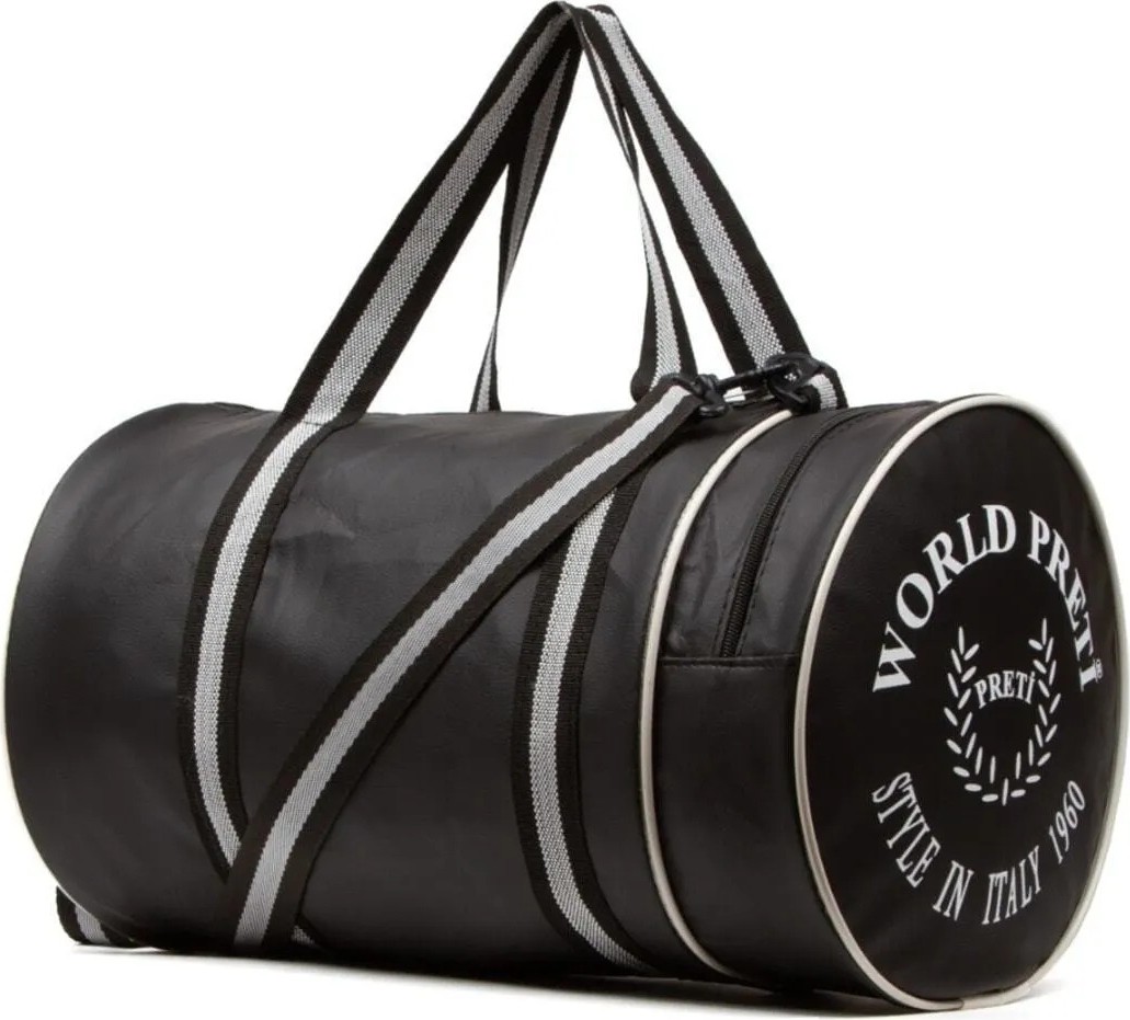 Sippo Trade World Preti Unisex Siyah Renk Silindir Sporcu Çantası görsel 4