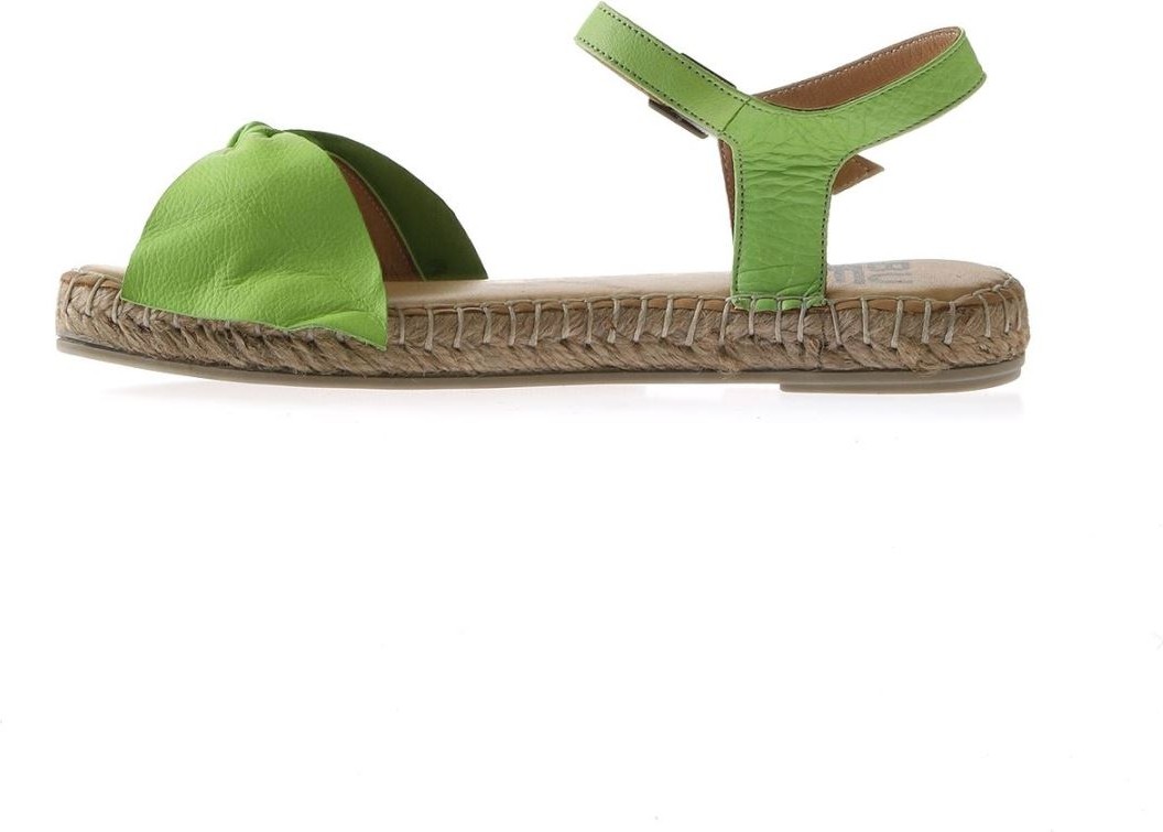 Bueno Shoes Yeşil Deri Kadın Espadril Sandalet 01WU5206 görsel 4