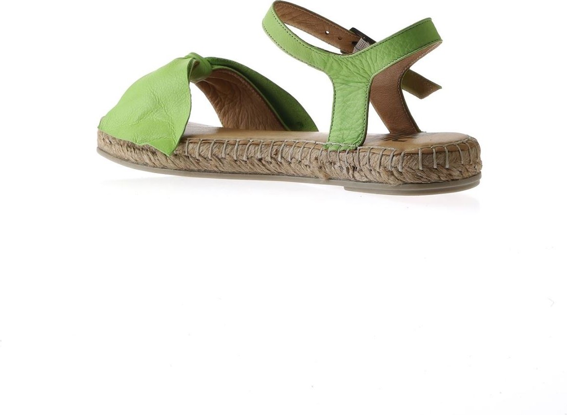Bueno Shoes Yeşil Deri Kadın Espadril Sandalet 01WU5206 görsel 5
